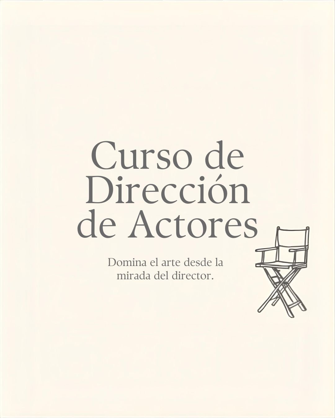 Curso dirección de actores